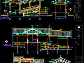 寺庙古建筑施工图集设计平面图下载 园林CAD图纸图片大全 编号 18877496